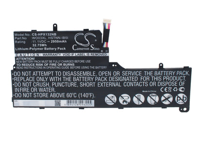 Replacement Battery for HP  Pavilion 13-P100ED – Notebook, Laptop – 2950mAh / 32.75Wh / 11.1V