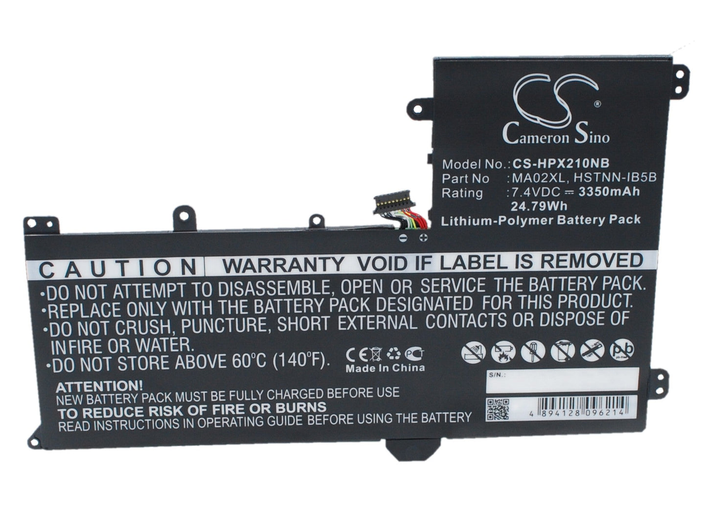 Replacement Battery for HP  SlateBook 10 X2 – Notebook, Laptop – 3350mAh / 24.79Wh / 7.40V