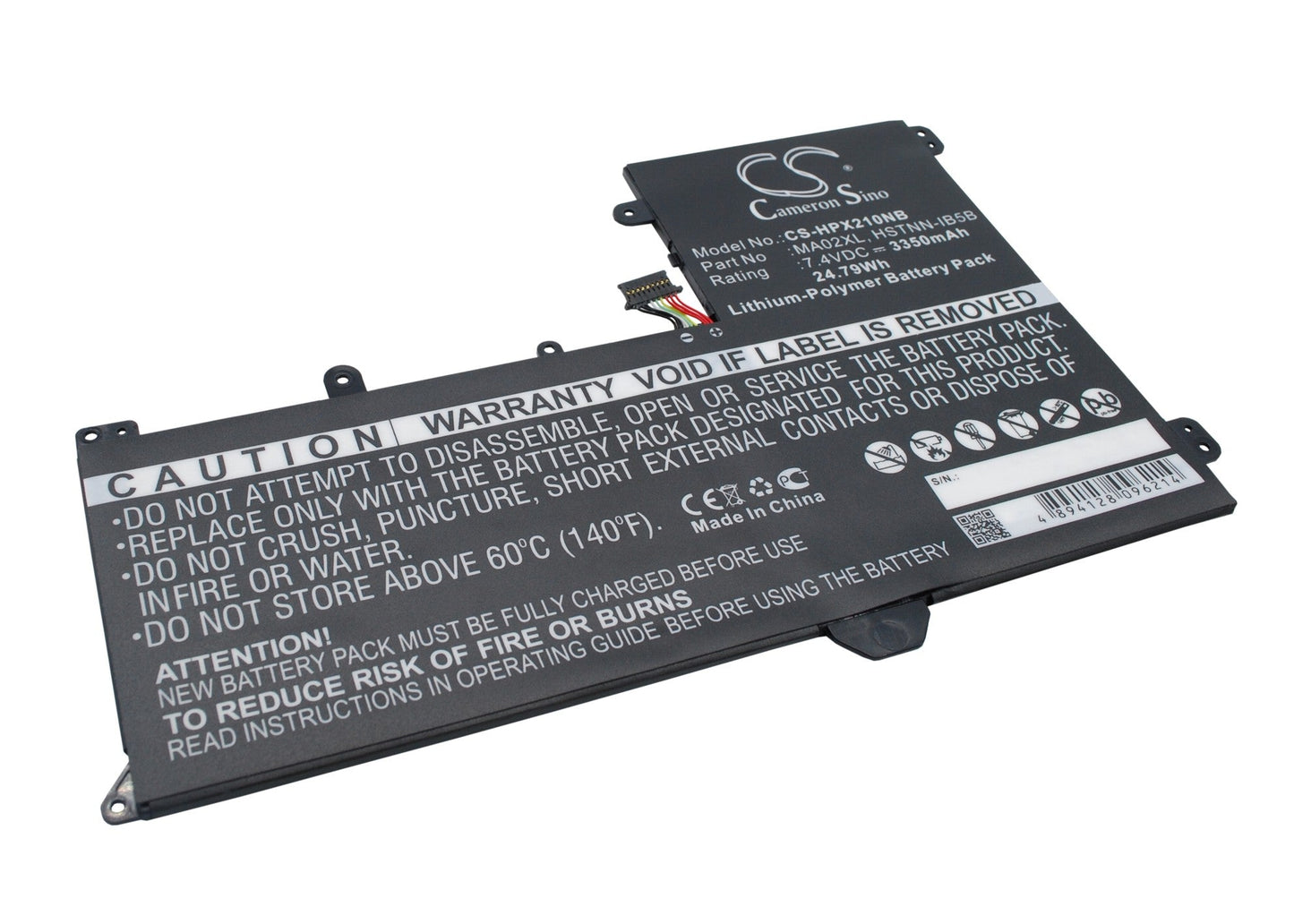 Replacement Battery for HP  SlateBook 10 X2 – Notebook, Laptop – 3350mAh / 24.79Wh / 7.40V