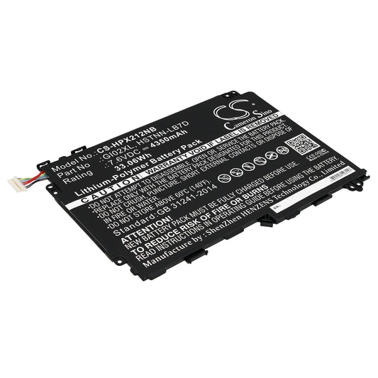 Replacement Battery for HP  Pavilion X2 - 12-B096MS – Notebook, Laptop – 4350mAh / 33.06Wh / 7.6V