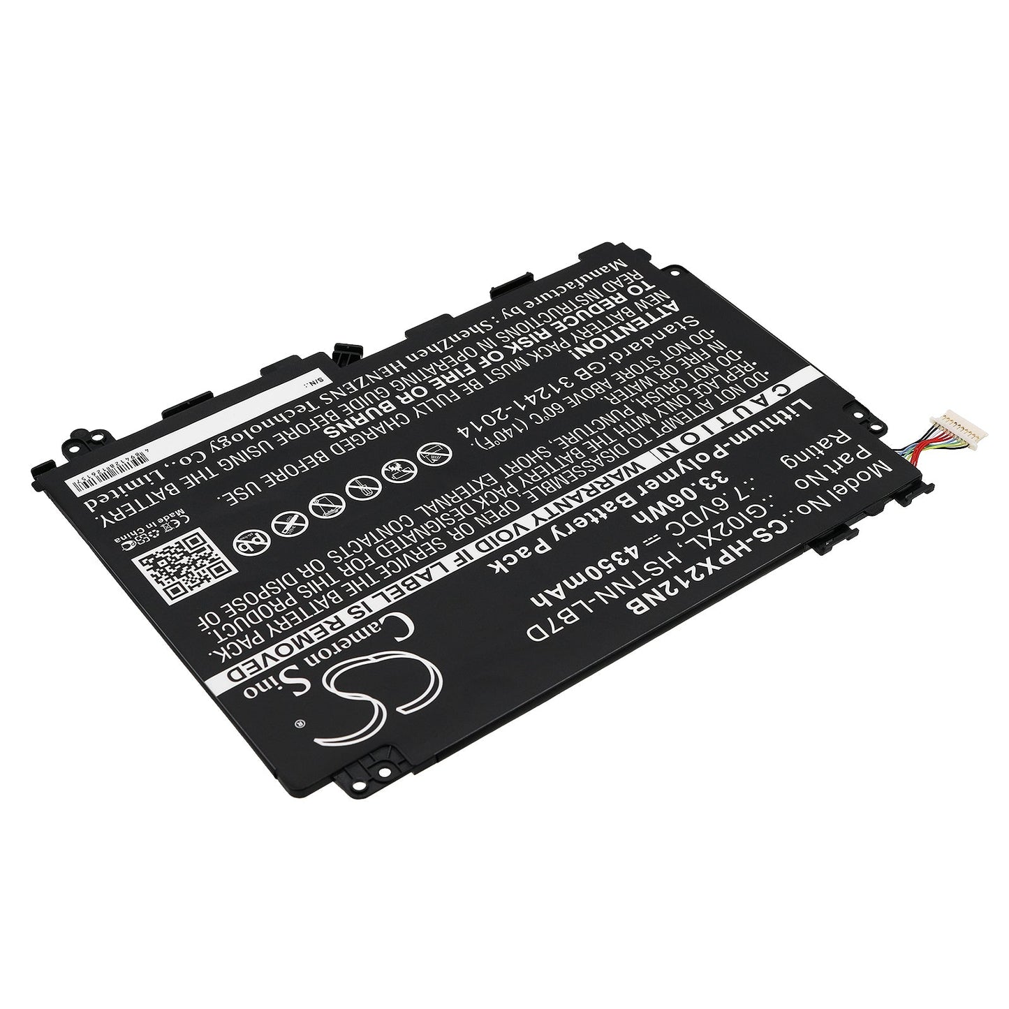 Replacement Battery for HP  Pavilion X2 - 12-B096MS – Notebook, Laptop – 4350mAh / 33.06Wh / 7.6V