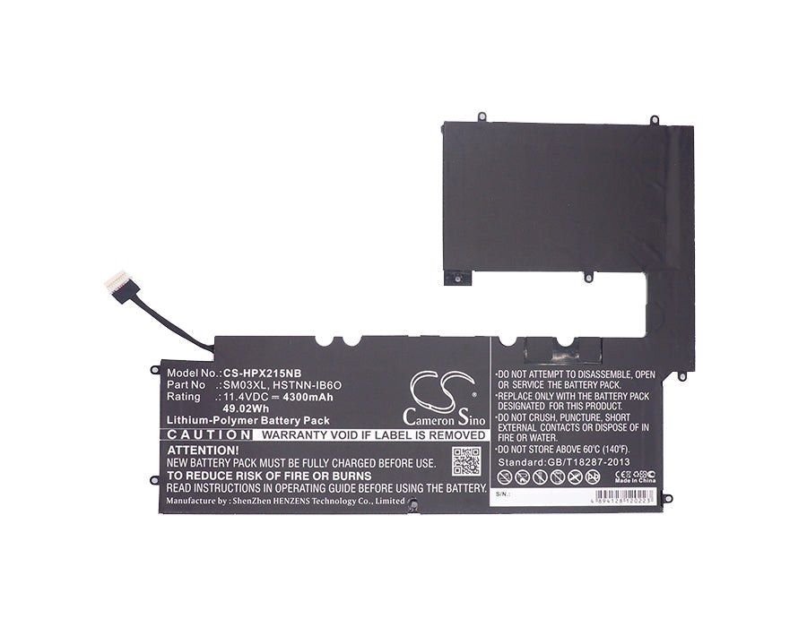 Replacement Battery for HP  Envy 15-C101DX – Notebook, Laptop – 4300mAh / 49.02Wh / 11.4V