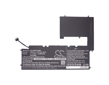 Replacement Battery for HP  Envy 15-C101DX – Notebook, Laptop – 4300mAh / 49.02Wh / 11.4V