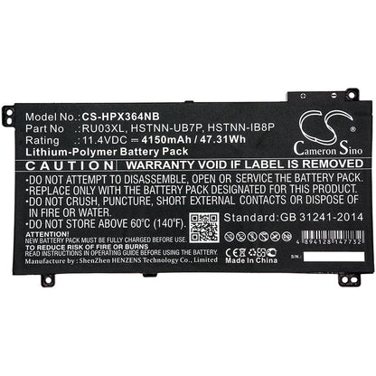 Replacement Battery for HP  ProBook x360 11 G3 – Notebook, Laptop – 4150mAh / 47.31Wh / 11.4V
