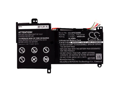 Replacement Battery for HP  Pavilion 11-f001tu – Notebook, Laptop – 4000mAh / 30.40Wh / 7.6V