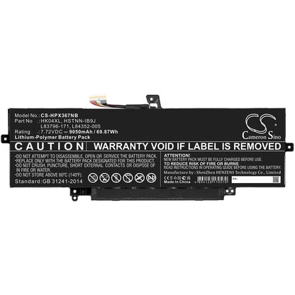 Replacement Battery for HP  EliteBook x360 1040 G7 – Notebook, Laptop – 9050mAh / 69.87Wh / 7.72V