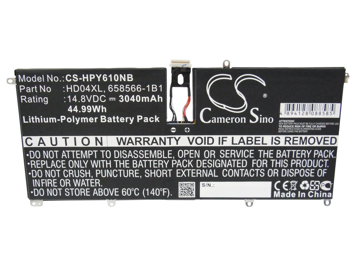 Replacement Battery for HP  Envy 6-1000 – Notebook, Laptop – 3040mAh / 44.99Wh / 14.8V