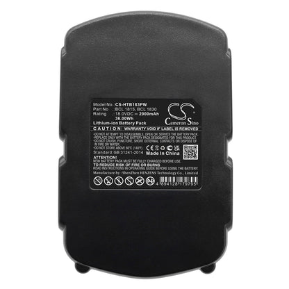Replacement Battery for Hitachi  C 18DL – Power Tools – 2000mAh / 36.00Wh / 18.0V