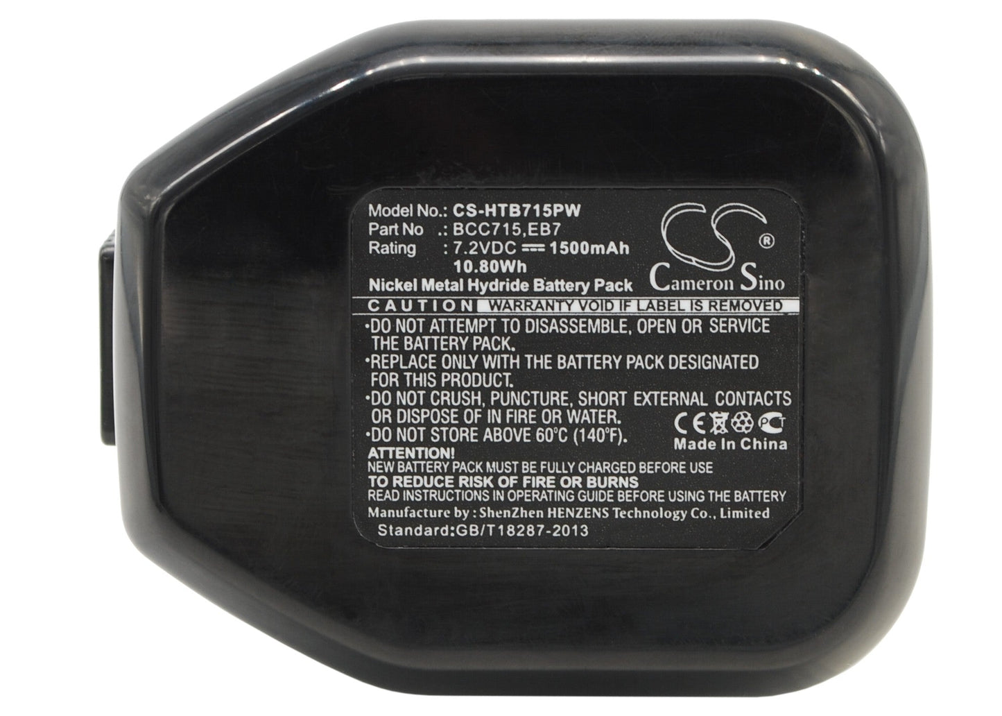 Replacement Battery for Hitachi  DN10DSA – Power Tools – 1500mAh / 10.80Wh / 7.2V