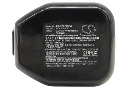 Replacement Battery for Hitachi  DN10DSA – Power Tools – 1500mAh / 10.80Wh / 7.2V