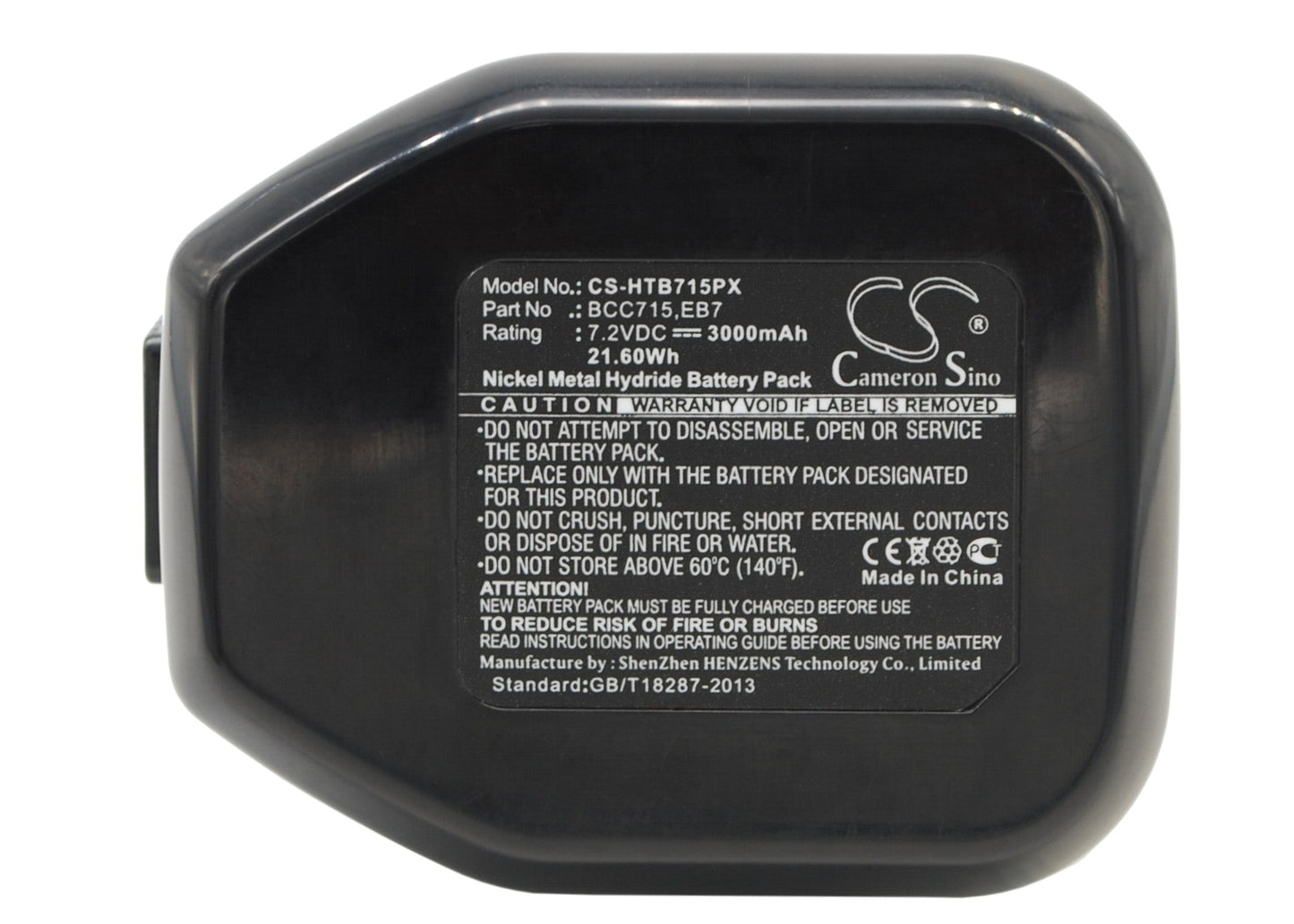 Replacement Battery for Hitachi  DN10DSA – Power Tools – 3000mAh / 21.60Wh / 7.2V