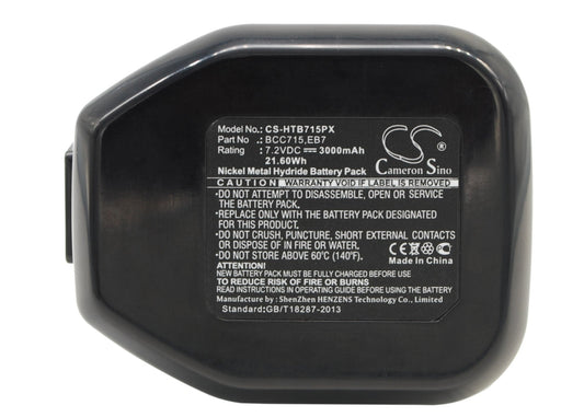 Replacement Battery for Hitachi  DN10DSA – Power Tools – 3000mAh / 21.60Wh / 7.2V
