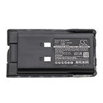 Replacement Battery for HYT TC600 TC-600 – 1250mAh / 9.25Wh