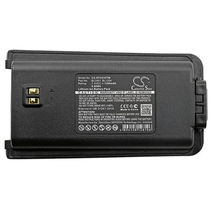 Replacement Battery for Hytera  TC-610 – Two-Way Radio – 1200mAh / 8.88Wh / 7.4V