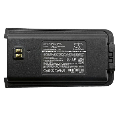 Replacement Battery for Hytera  TC-610 – Two-Way Radio – 2000mAh / 14.80Wh / 7.4V