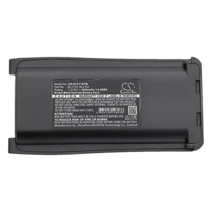 Replacement Battery for HYT  TC 800M – Two-Way Radio – 2000mAh / 14.40Wh / 7.2V