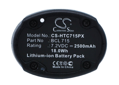 Replacement Battery for Hitachi  WH7DL – Power Tools – 2500mAh / 18.0Wh / 7.2V