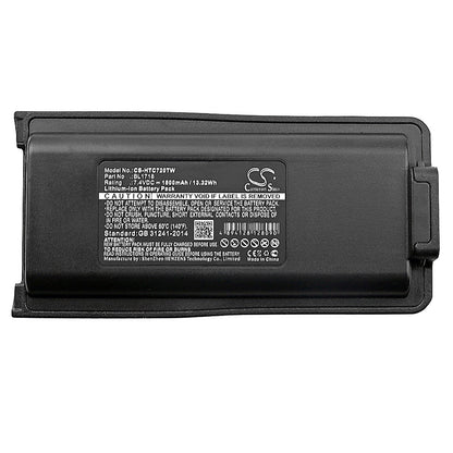 Replacement Battery for Tytera  TC3000G – Two-Way Radio – 1800mAh / 13.32Wh / 7.4V