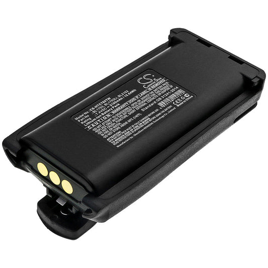 Replacement Battery for Relm  RPU7500 – Two-Way Radio – 2100mAh / 15.54Wh / 7.4V