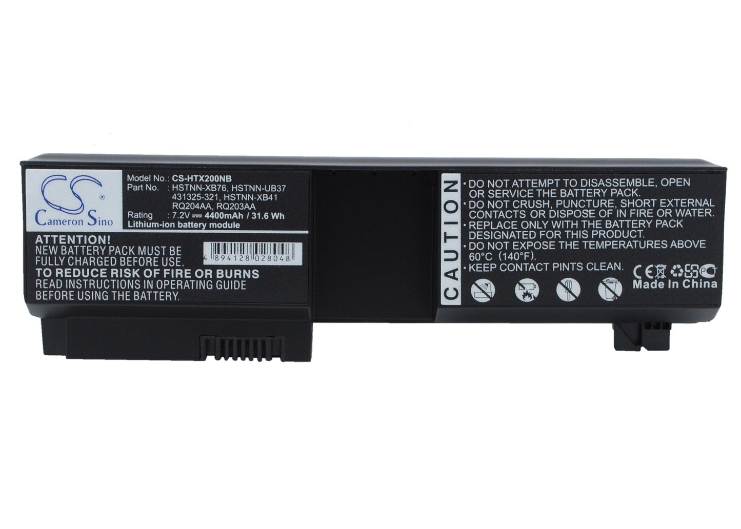 Replacement Battery for HP  Pavilion tx1000 – Notebook, Laptop – 4400mAh / 7.2V