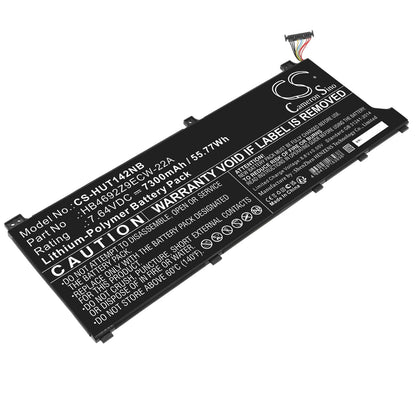 Replacement Battery for Huawei  MagicBook 14 2020 – Notebook, Laptop – 7300mAh / 55.77Wh / 7.64V