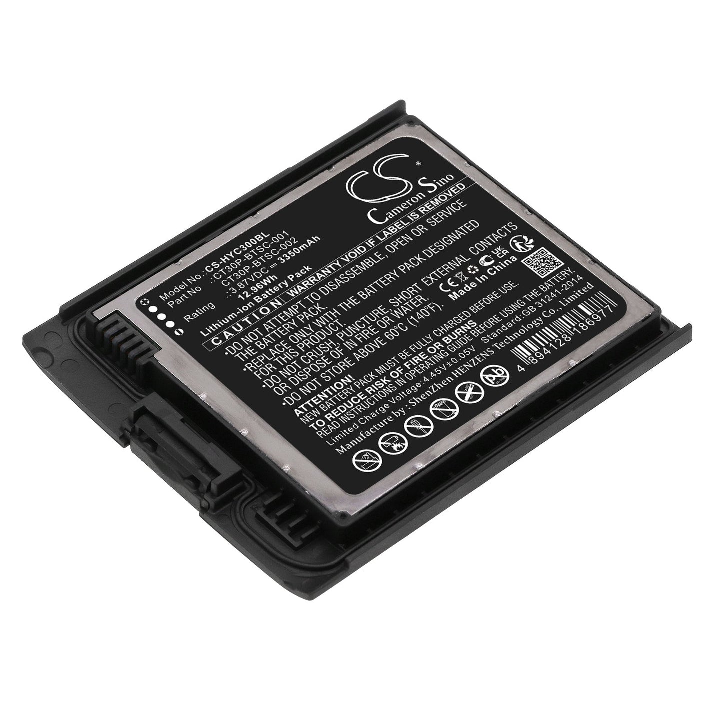 Replacement Battery for Honeywell  CT30 XP – Barcode Scanner – 3350mAh / 12.96Wh / 3.87V