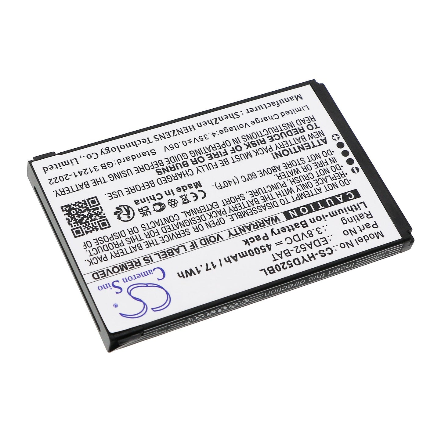 Replacement Battery for Honeywell  ScanPal EDA52 – Barcode Scanner – 4500mAh / 17.1Wh / 3.8V
