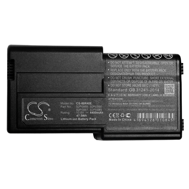 Replacement Battery for IBM  Thinkpad R40E – Notebook, Laptop – 4400mAh / 10.8V