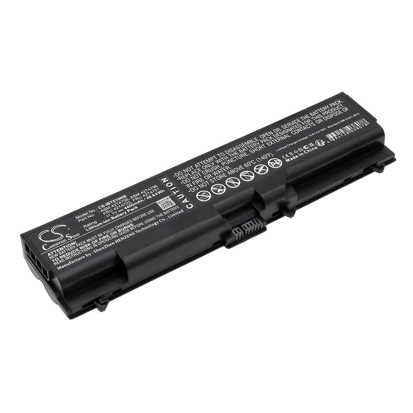 Replacement Battery for Lenovo  ThinkPad 70+ – Notebook, Laptop – 4400mAh / 48.84Wh / 11.1V