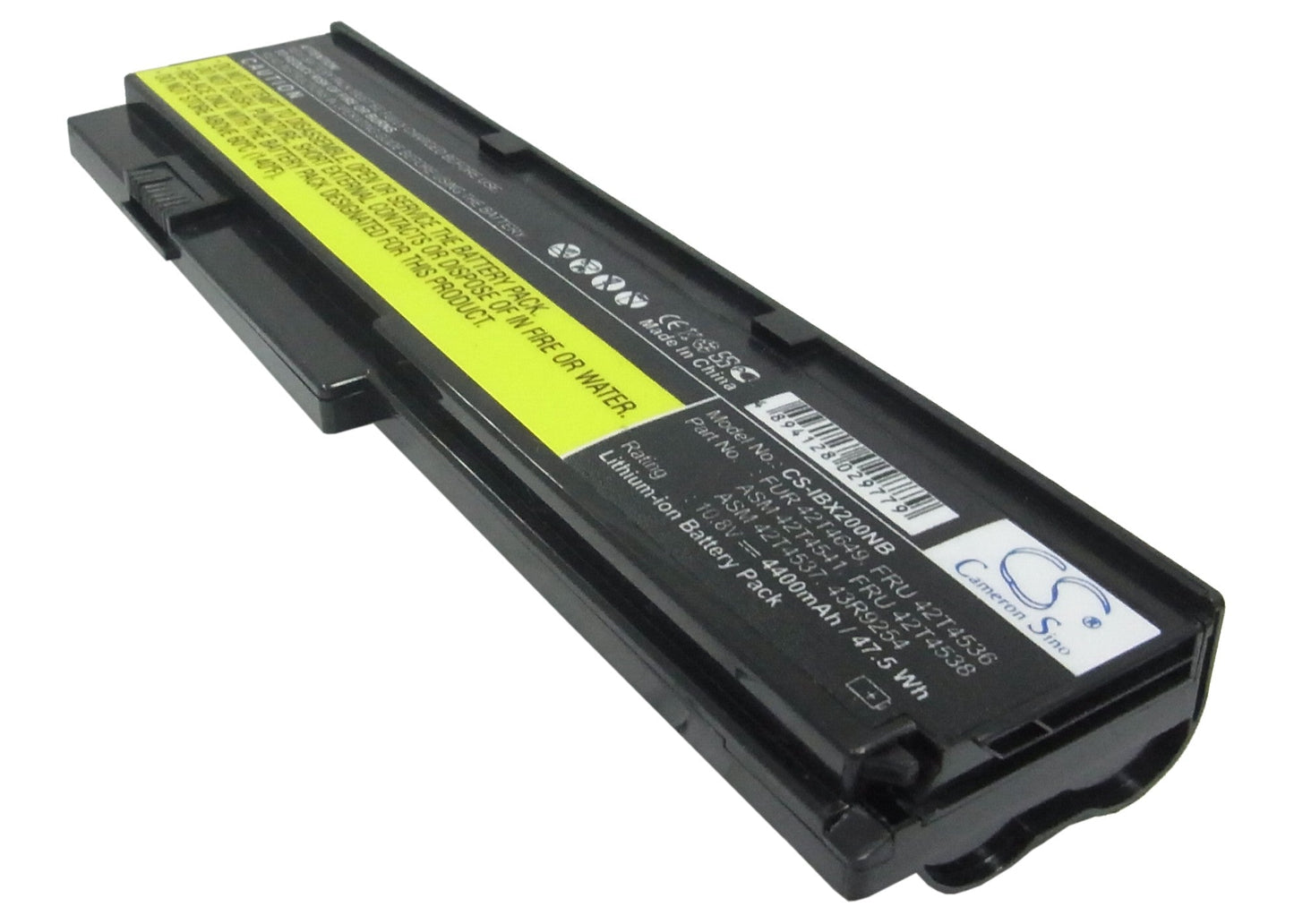 Replacement Battery for IBM  ThinkPad Elite X200 – Notebook, Laptop – 4400mAh / 47.52Wh / 10.8V