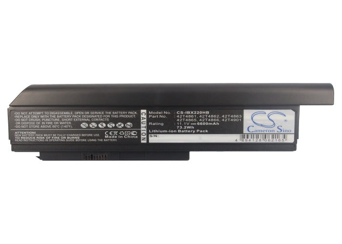 Replacement Battery for IBM  ThinkPad X220 – Notebook, Laptop – 6600mAh / 73.26Wh / 11.1V