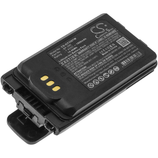 Replacement Battery for Icom  IC-F52D – Two-Way Radio – 1900mAh / 14.06Wh / 7.4V