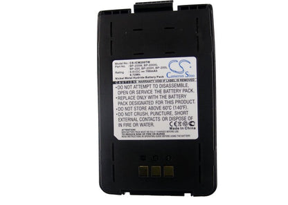 Replacement Battery for Icom  IC-A23 – Two-Way Radio – 700mAh / 6.72Wh / 9.6V