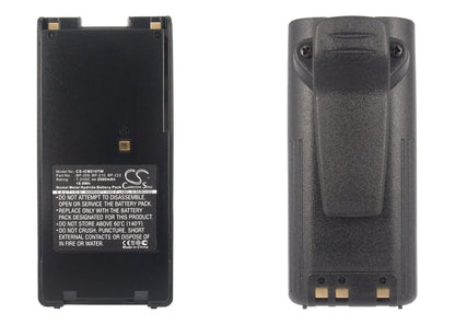 Replacement Battery for Icom  IC-A24 – Two-Way Radio – 2500mAh/18.0Wh / 7.2V