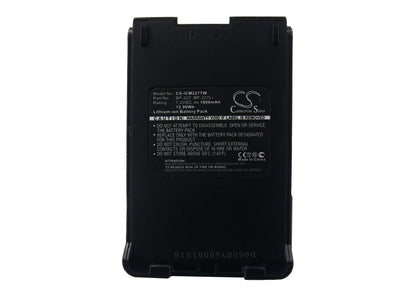 Replacement Battery for Icom  IC-E85 – Two-Way Radio – 1800mAh / 12.96Wh / 7.2V