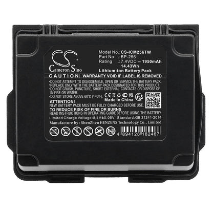 Replacement Battery for Icom  IC-92 – Two-Way Radio – 1950mAh / 14.43Wh / 7.4V