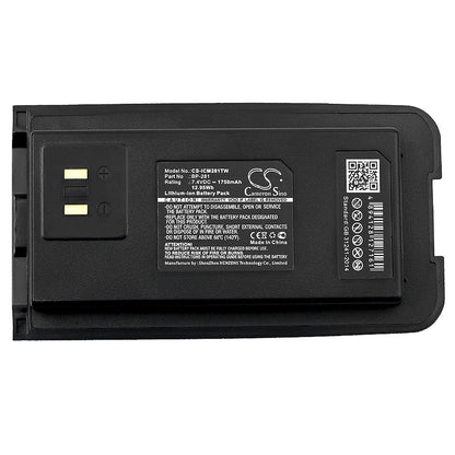Replacement Battery for Icom  IC-DP2 – Two-Way Radio – 1750mAh / 12.95Wh / 7.4V