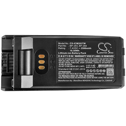 Replacement Battery for Icom  IC-F3400 – Two-Way Radio – 2500mAh / 18.50Wh / 7.4V