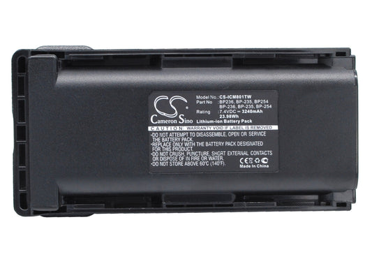 Replacement Battery for ICOM  IC-F70 – Two-Way Radio – 3240mAh / 23.98Wh / 7.4V