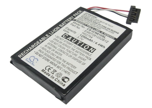 Replacement Battery for Navman  N60i Navpix – GPS, Navigator – 1200mAh / 4.44Wh / 3.7V