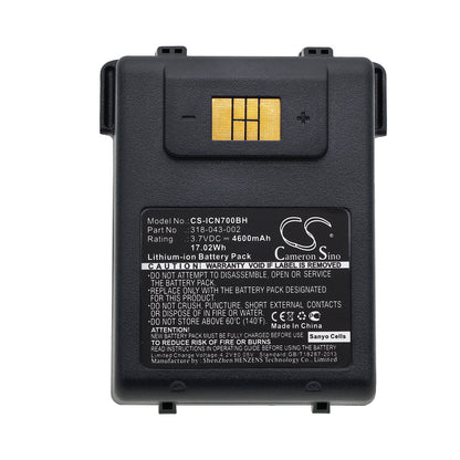 Replacement Battery for Intermec  CN70 – Barcode Scanner – 4600mAh / 17.02Wh / 3.7V