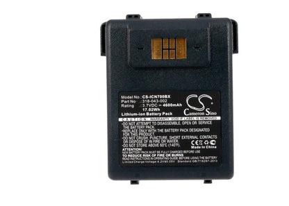 Replacement Battery for Intermec  CN70 – Barcode Scanner – 4600mAh / 17.02Wh / 3.7V