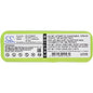 Replacement Battery for Aircraftvacuums Pilot Lux, Pilot Zen – 2800mAh / 40.32Wh