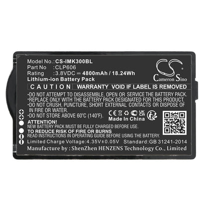 Replacement Battery for iData  K3 – Barcode Scanner – 4800mAh / 18.24Wh / 3.8V