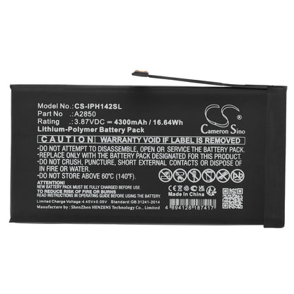Replacement Battery for Apple  iPhone 14 Plus – Mobile, SmartPhone – 4300mAh / 16.64Wh / 3.87V