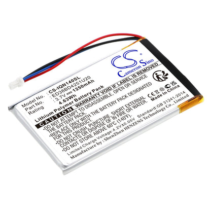 Replacement Battery for Garmin  Nuvi 1400 – GPS, Navigator – 1250mAh / 4.63Wh / 3.7V