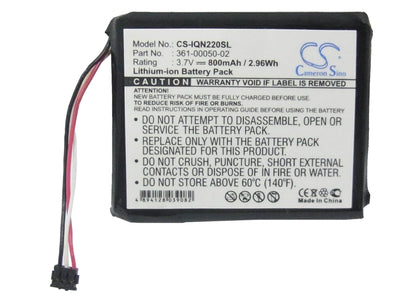 Replacement Battery for Garmin  Nuvi 2200 – GPS, Navigator – 800mAh / 2.96Wh / 3.7V