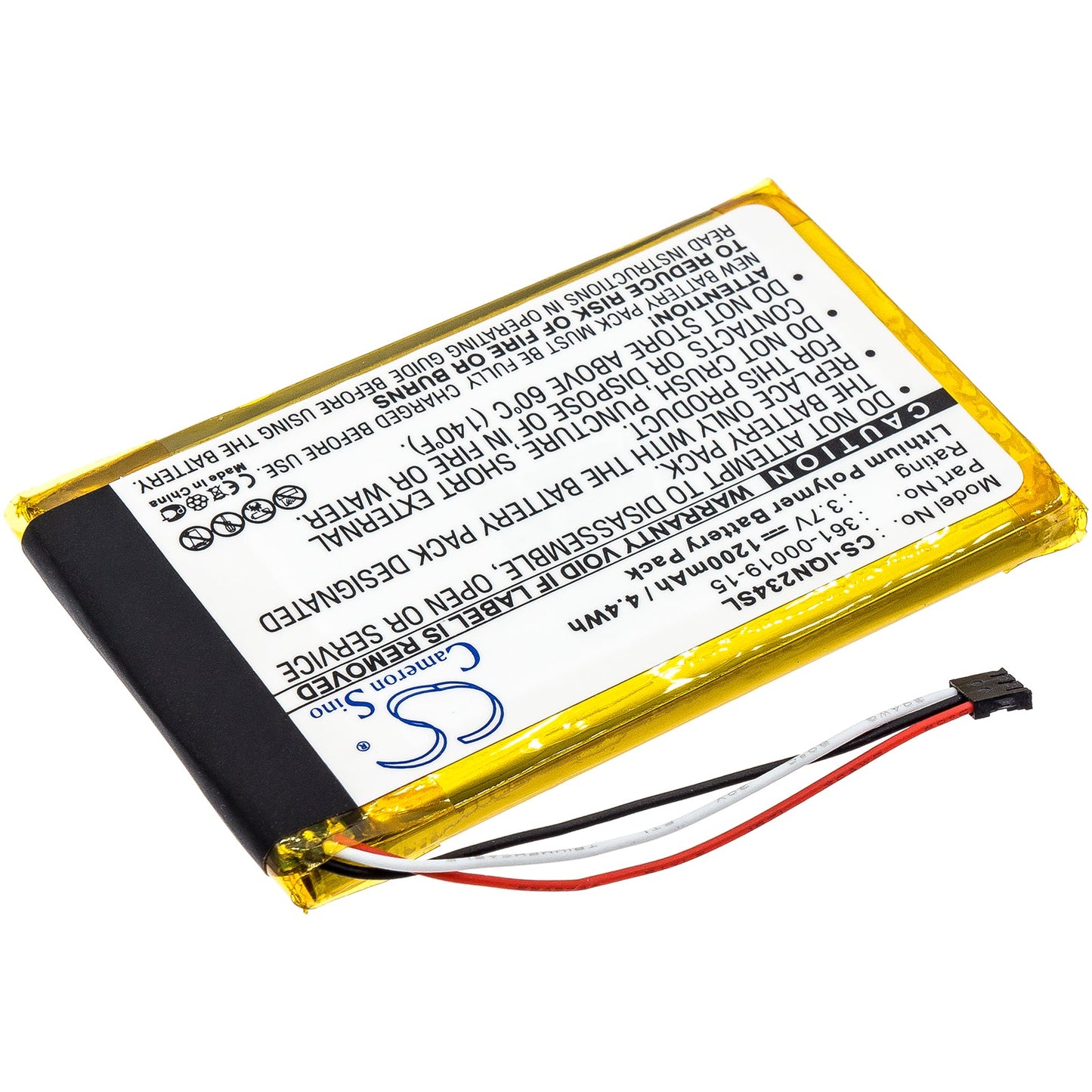 Replacement Battery for Garmin  Nulink 2340 – GPS, Navigator – 1200mAh / 3.7V