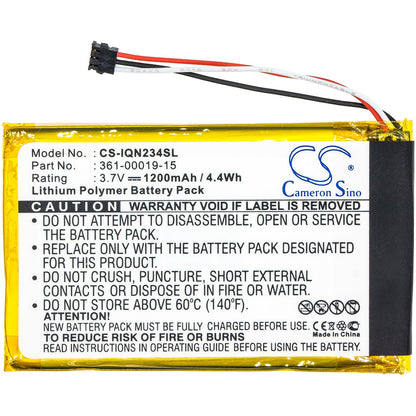 Replacement Battery for Garmin  Nulink 2340 – GPS, Navigator – 1200mAh / 3.7V