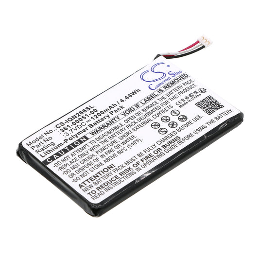 Replacement Battery for Garmin  Nuvi 2460LMT – GPS, Navigator – 1200mAh / 4.44Wh / 3.7V